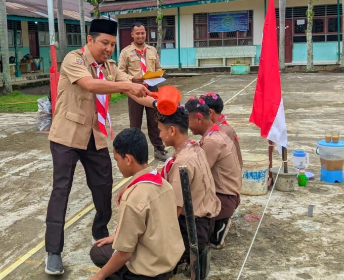 Pelantikan Penegak Bantara Pramuka SMK PGRI Lubuklinggau berlangsung Khidmat dan Penuh Makna